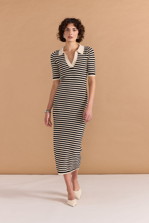 LANA STRIPE KNIT DRESS