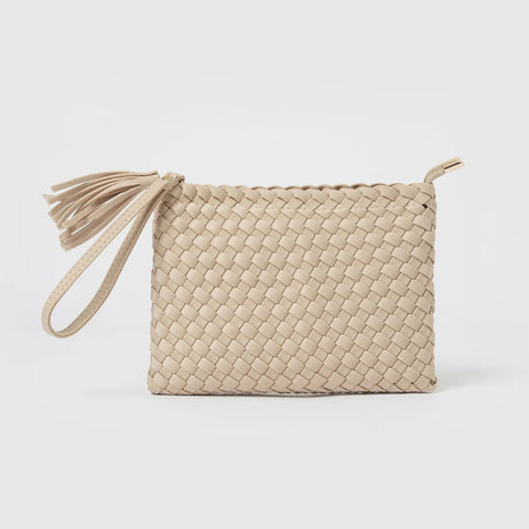 LAVINIA CLUTCH BAG - CREAM