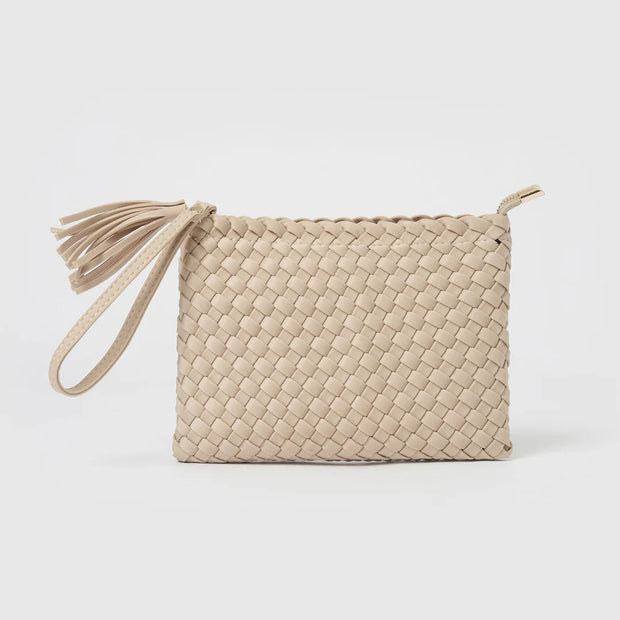 LAVINIA CLUTCH BAG - CREAM