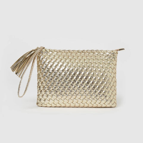 LAVINIA CLUTCH BAG - GOLD