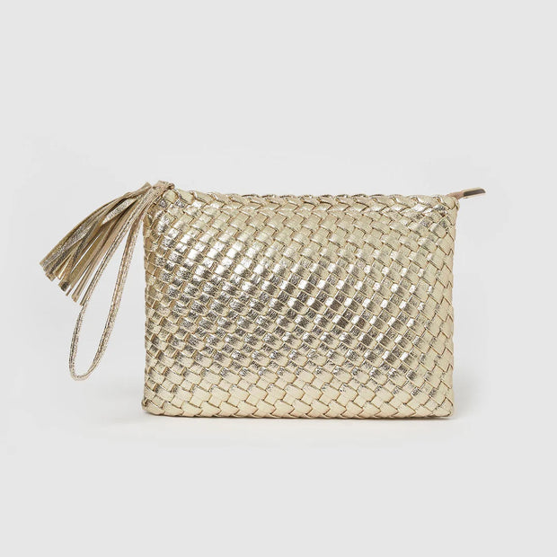 LAVINIA CLUTCH BAG - GOLD