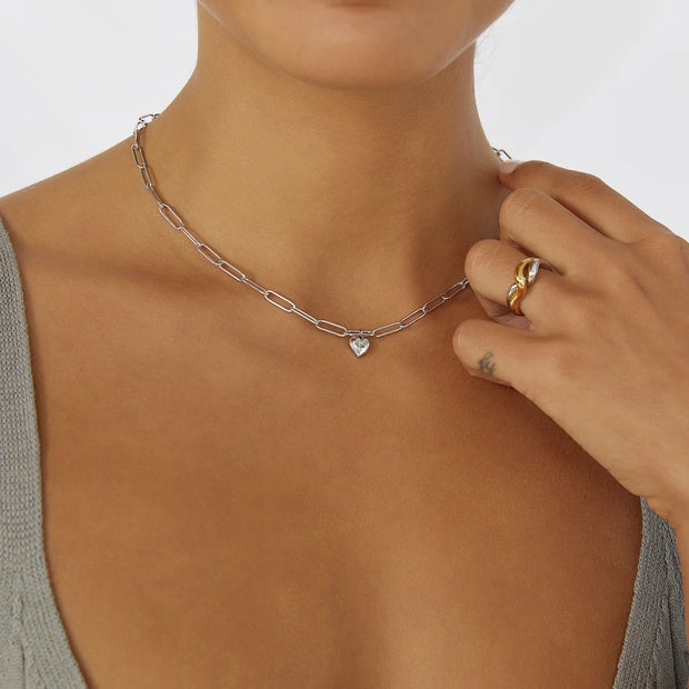 TREASURE SILVER NECKLACE