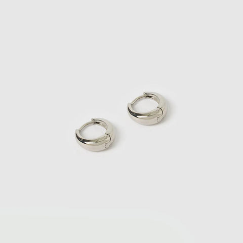 MAX SILVER EARRINGS - MIDI 14MM