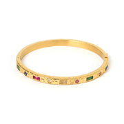 MELROSE GOLD CUFF BRACELET - MULTI