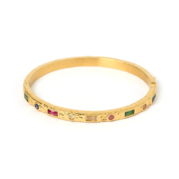 MELROSE GOLD CUFF BRACELET - MULTI