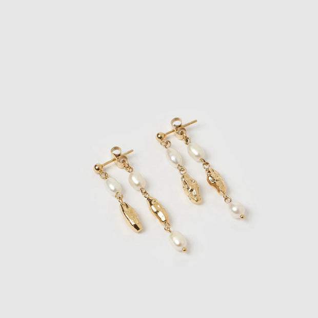 MIMI PEARL AND GOLD EARRINGS