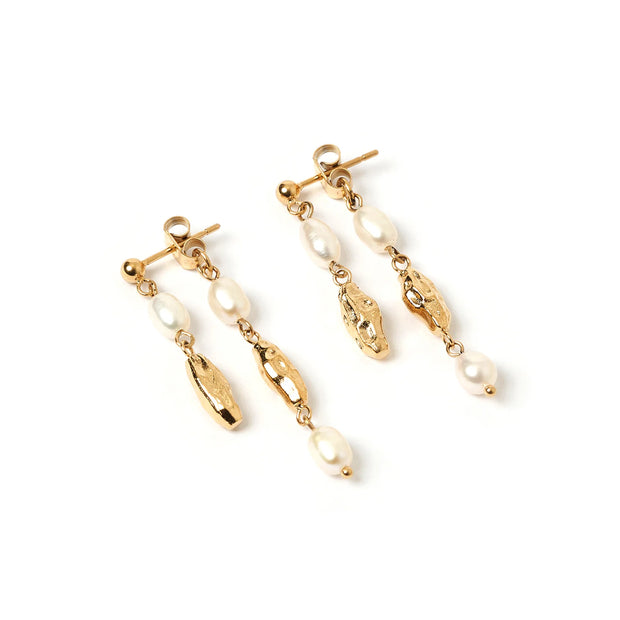 MIMI PEARL AND GOLD EARRINGS