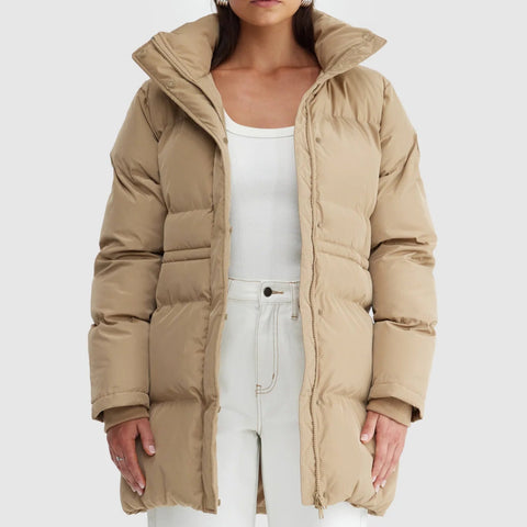 MONTY BELTED MID LENGTH PUFFER JACKET