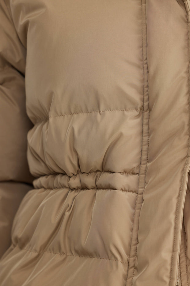MONTY BELTED MID LENGTH PUFFER JACKET