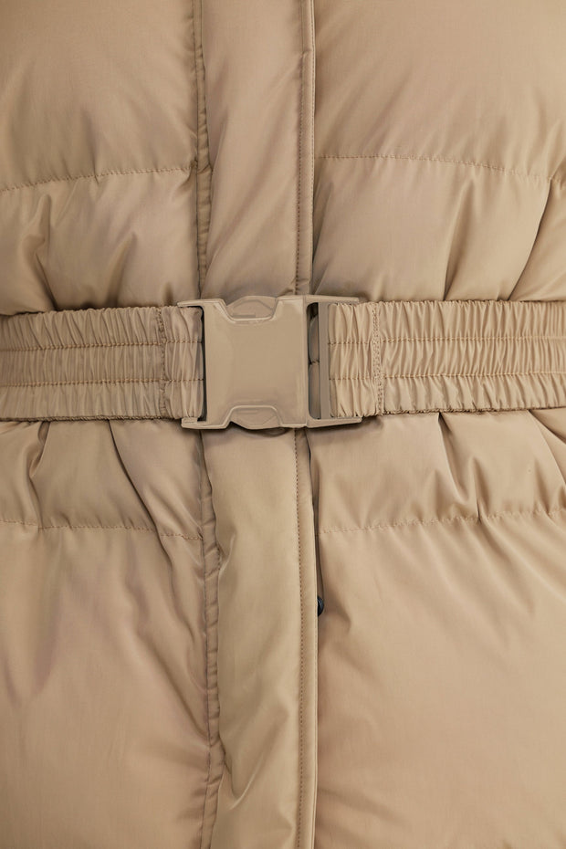 MONTY BELTED MID LENGTH PUFFER JACKET