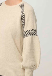 Luna Merino Jacquard Knit Top | Once Was Knit Tops | Women’s Knit Tops | Mudgee Women's Clothing Shop | KRYSTIES