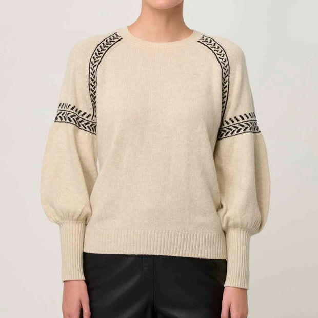 Luna Merino Jacquard Knit Top | Once Was Knit Tops | Women’s Knit Tops | Mudgee Women's Clothing Shop | KRYSTIES