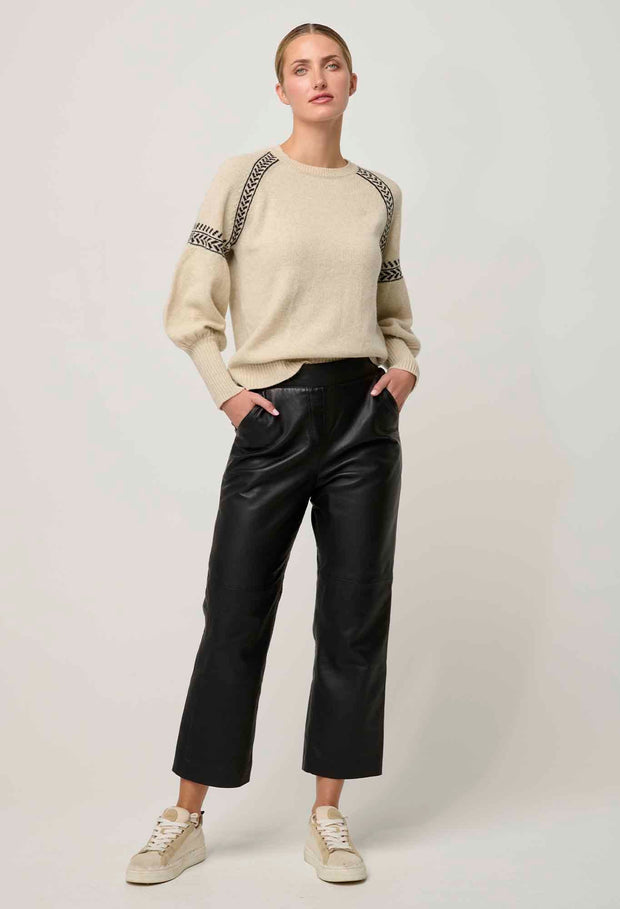 Luna Merino Jacquard Knit Top | Once Was Knit Tops | Women’s Knit Tops | Mudgee Women's Clothing Shop | KRYSTIES
