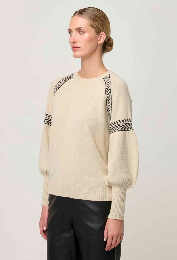 Luna Merino Jacquard Knit Top | Once Was Knit Tops | Women’s Knit Tops | Mudgee Women's Clothing Shop | KRYSTIES