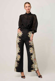SEVILLA COTTON SILK CUSTOM LACE DETAIL SHIRT