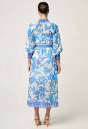 CARMEN SILK COTTON MAXI DRESS