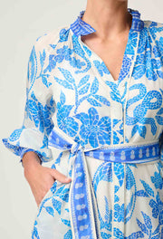 CARMEN SILK COTTON MAXI DRESS