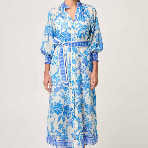 CARMEN SILK COTTON MAXI DRESS