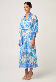 CARMEN SILK COTTON MAXI DRESS