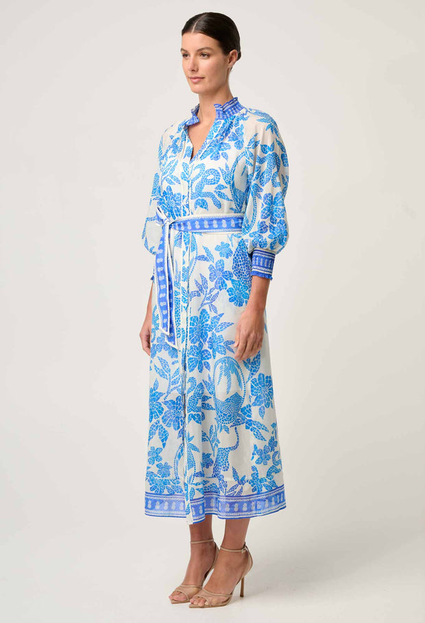 CARMEN SILK COTTON MAXI DRESS