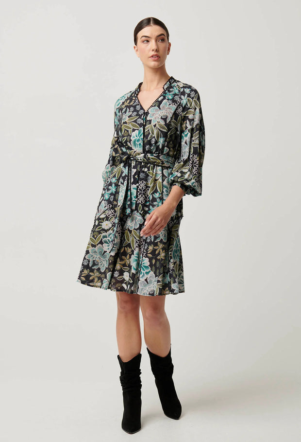 EMERSYN LINEN VISCOSE DRESS