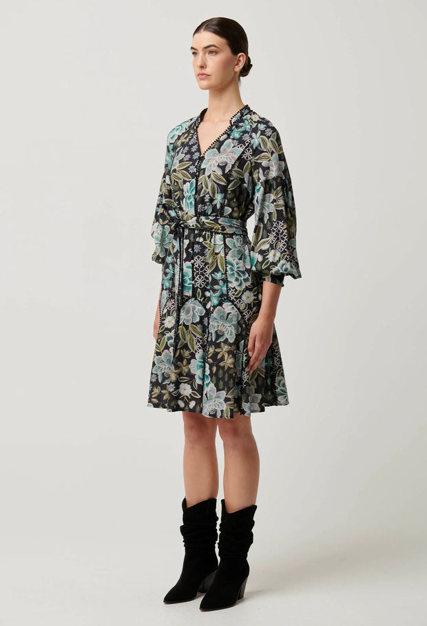 EMERSYN LINEN VISCOSE DRESS