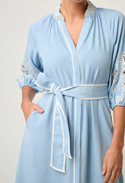 AMARA TENCEL EMBROIDERED MAXI DRESS