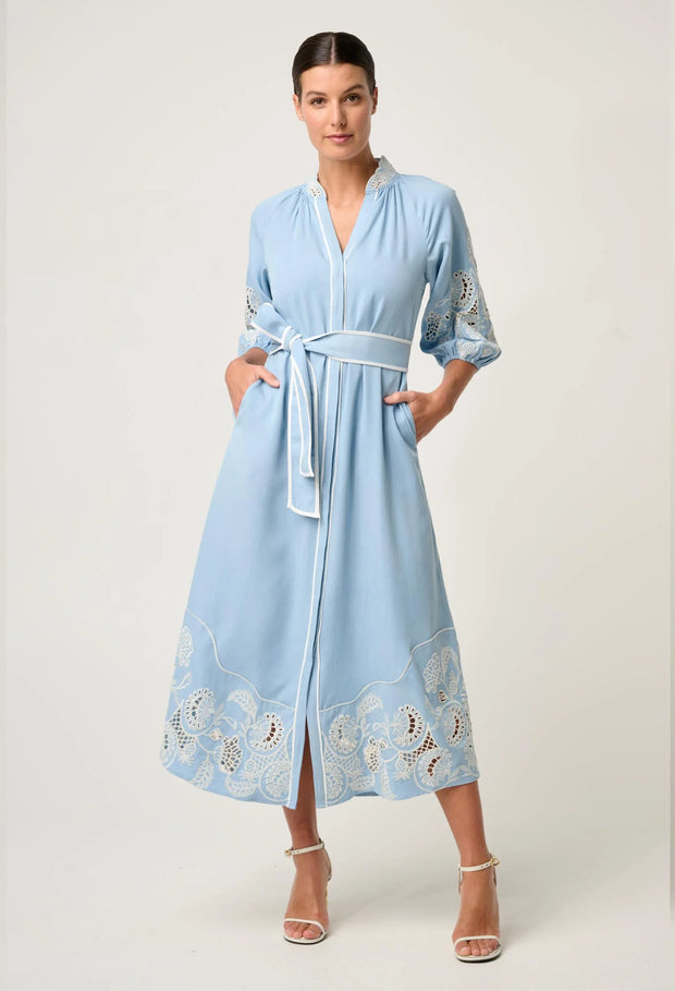 AMARA TENCEL EMBROIDERED MAXI DRESS
