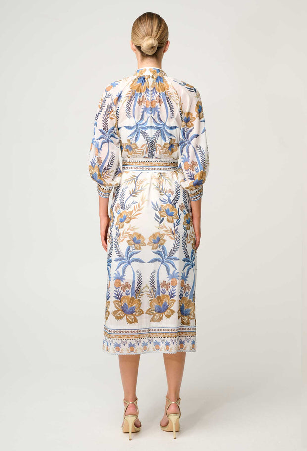 CARMEN COTTON CILK MAXI DRESS - GOLDEN MEDINA