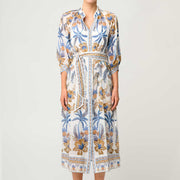 CARMEN COTTON CILK MAXI DRESS - GOLDEN MEDINA