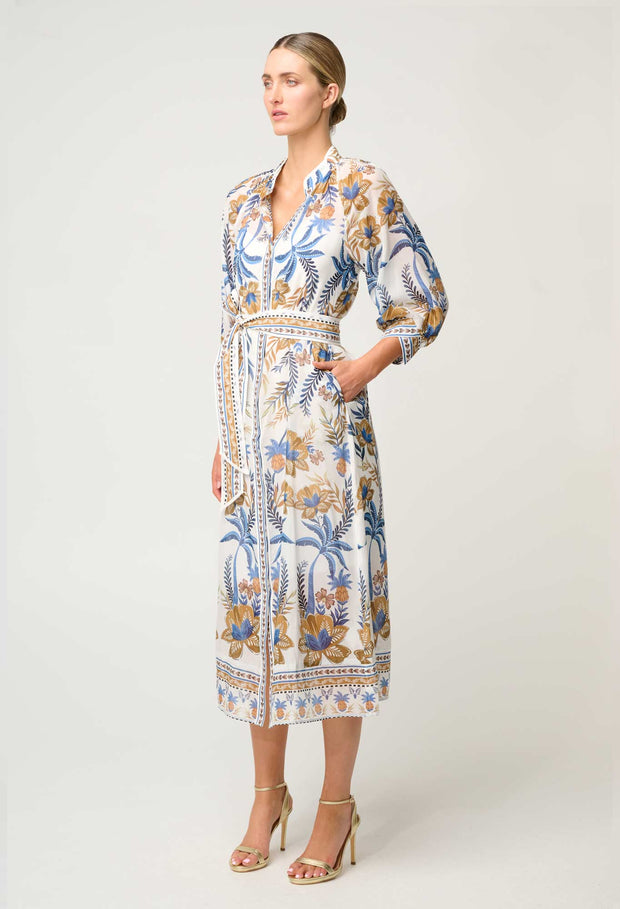 CARMEN COTTON CILK MAXI DRESS - GOLDEN MEDINA