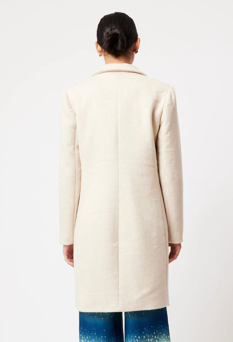 PISCES WOOL BLEND DBL BREASTED COAT