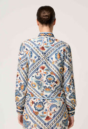 AURORA REVERSIBLE VISCOSE & TENCEL FRINGE JACKET