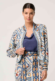 AURORA REVERSIBLE VISCOSE & TENCEL FRINGE JACKET