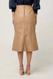 MABEL LEATHER TIER SKIRT