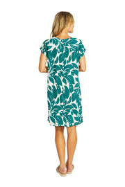 MONO LEAF SHIFT DRESS