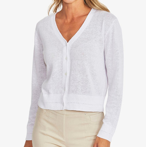 MAISIE CARDIGAN - WHITE
