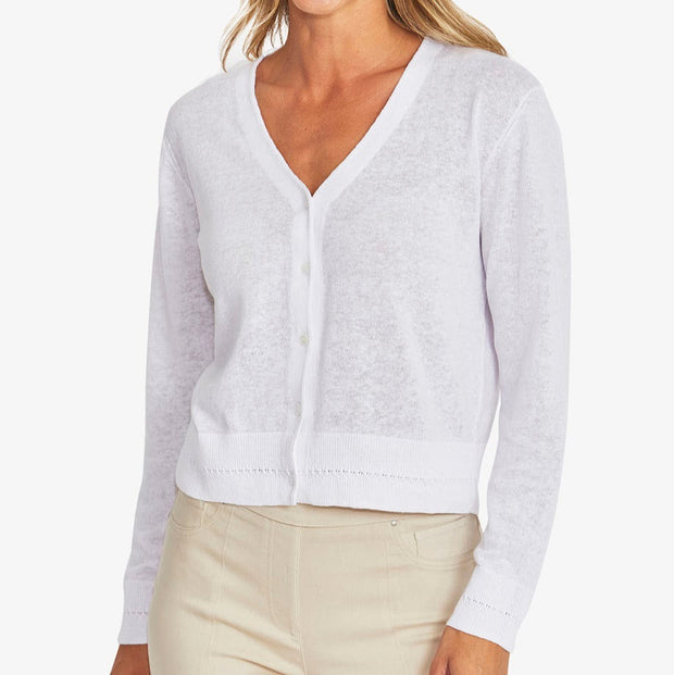 MAISIE CARDIGAN - WHITE