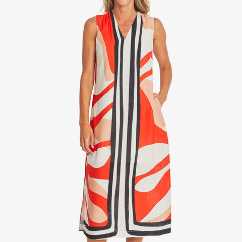 LINEAR MAXI DRESS