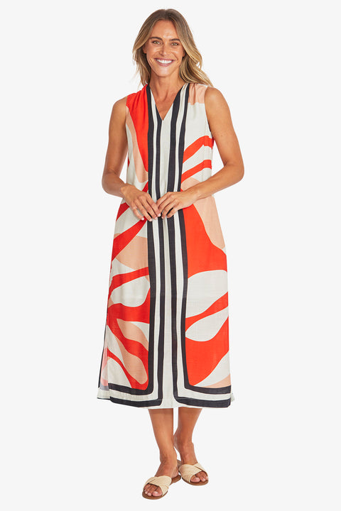 LINEAR MAXI DRESS
