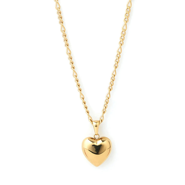 ROSE HEART GOLD NECKLACE