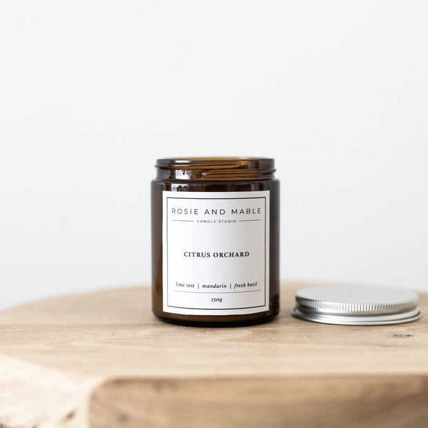 CITRUS ORCHARD AMBER JAR CANDLE