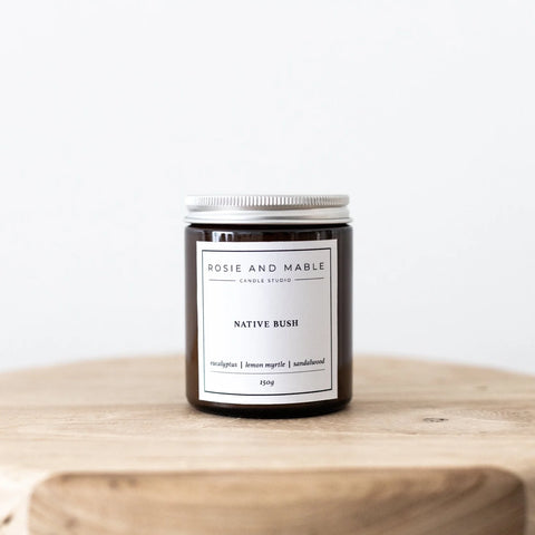 NATIVE BUSH AMBER JAR CANDLE