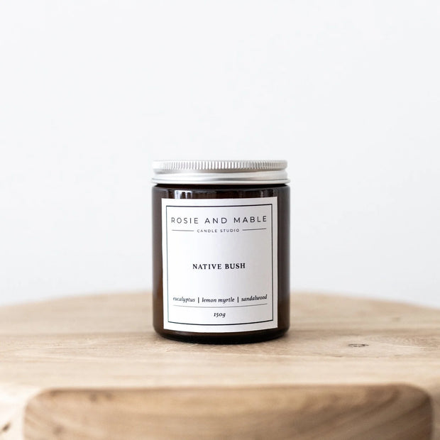 NATIVE BUSH AMBER JAR CANDLE