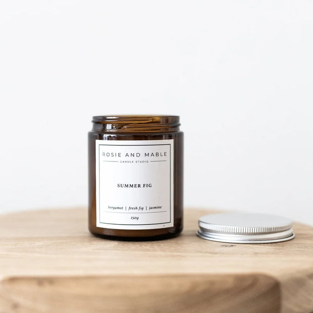 Summer Fig Amber Jar Candle | Mudgee Gift Shop | Mudgee Giftware | KRYSTIES Boutique