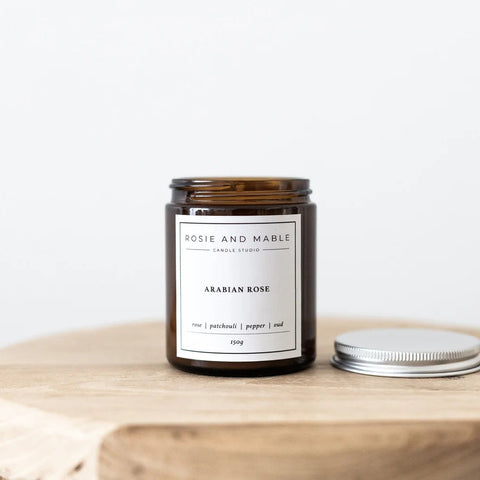 ARABIAN ROSE AMBER JAR CANDLE