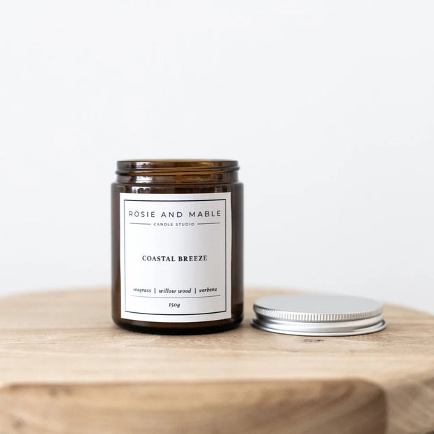 Coastal Breeze Amber Jar Candle | Mudgee Gift Shop | Mudgee Giftware | Krysties Boutique