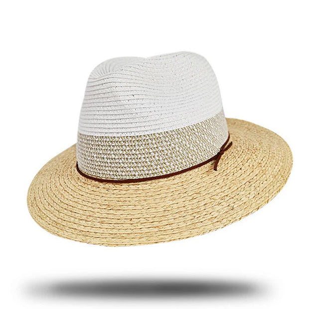 RAFFIA BLEND FEDORA - NATURAL