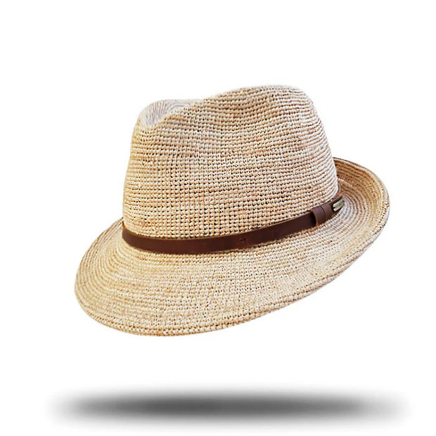 PREMIUM RAFFIA TRILBY - NATURAL