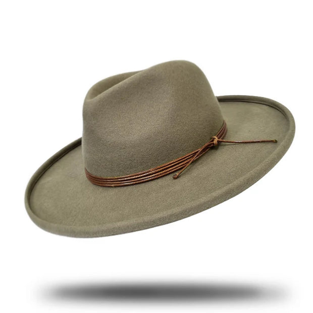 WIDE BRIM FEDORA - FAWN